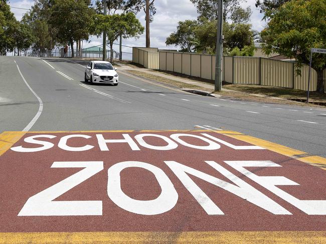 Castile Crescent runs in front of EdenÃs Landing State School. Residents are concerned about the speed of cars and blind spots on the road. Pic: Sarah Marshall