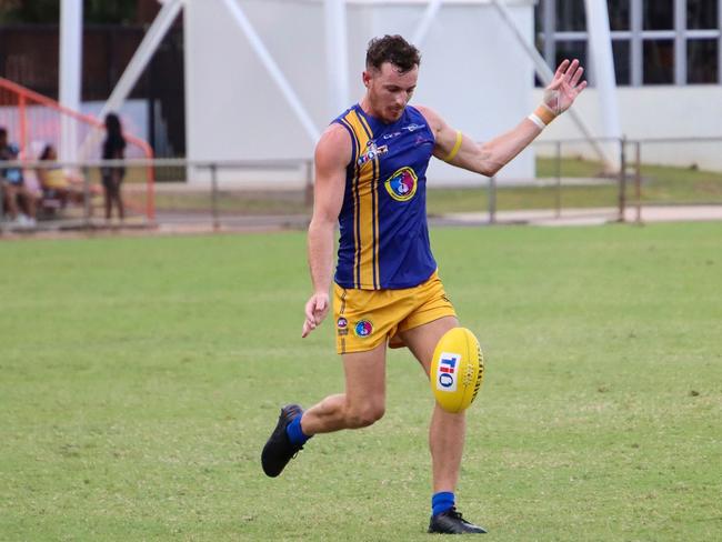 Wanderers recruit Dane McFarlane had another massive game. Picture: Celina Whan AFLNT/Media