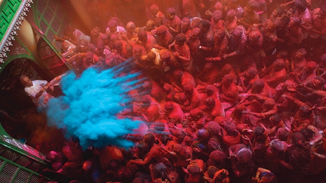 What's not to love about colour everywhere? Get colourful at Holi Festival in India. Picture: Intrepid Travel