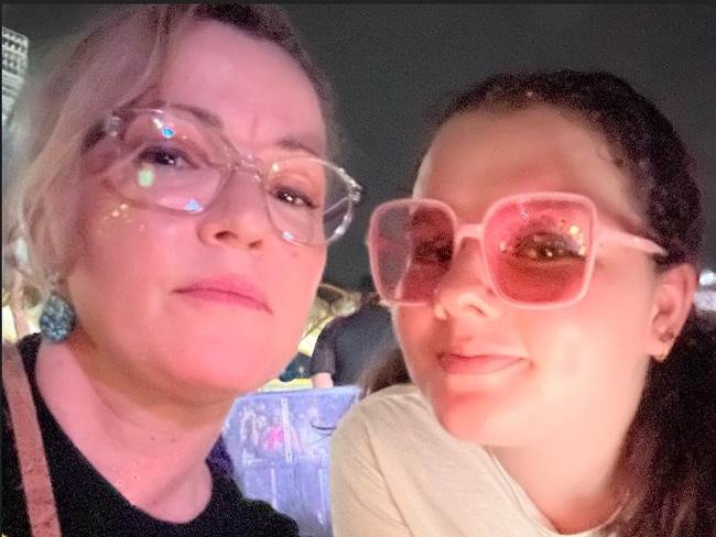 Amanda Horswill and her daughter Lauren were kept waiting hours for transport back to their hotel after the Harry Styles concert. Picture: Supplied