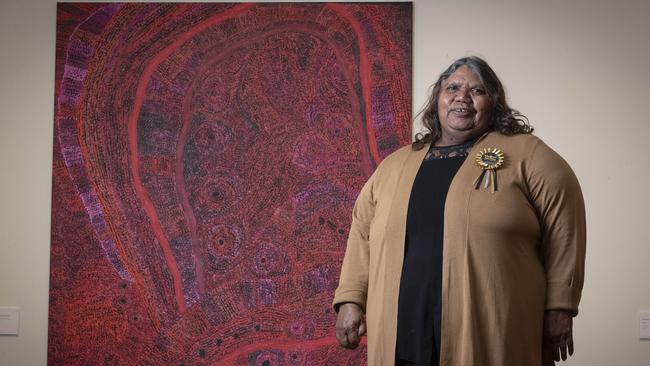 Hadley's Art Prize Winner, Vicki Yatjiki Cullinan, Ngayuku Ngura (My Country). Picture: Chris Kidd