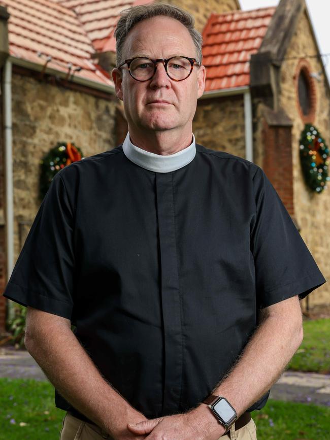 Reverend Marc Dale at St Alban's Church, Perth. Picture: Colin Murty