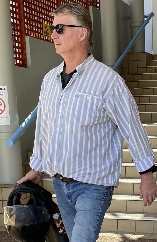 Alan Christopher Wall leaves Port Macquarie Local Court on Thursday.