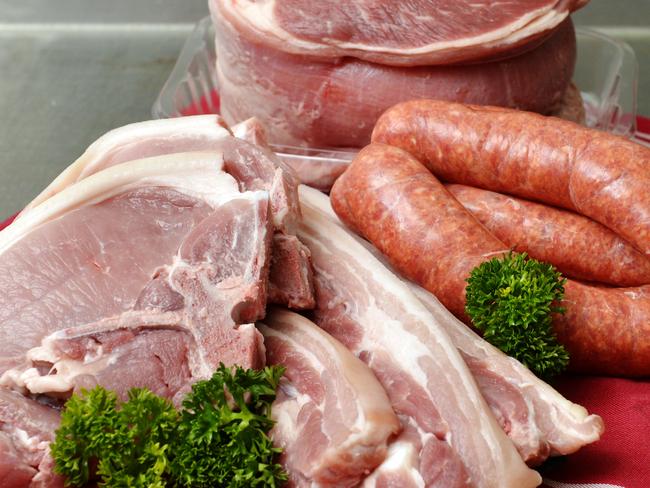 Pork chops, spare ribs, joint and sausages from Summerville Quality Meats.Photo: Claudia Baxter / The Queensland Times