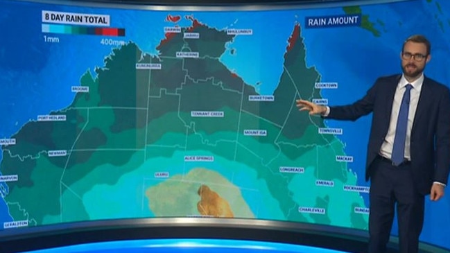 News Weather Meteorologist Rob Sharpe predicting the outskirts of a system in NSW could deliver up to 50mm of rain over the next eight days to SEQ.