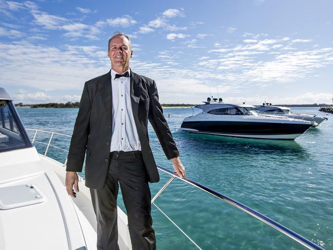Luxury motor yacht builder, Riviera, unveiling three new Platinum Edition Sport Yachts, 6000, 5400 and 4800 series, with a total value of more than $5.5million. Riviera Owner, Rodney Longhurst. Picture: Jerad Williams