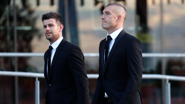 Trent Cotchin and Dustin Martin are attending the count on the Gold Coast. Picture: AFL Media