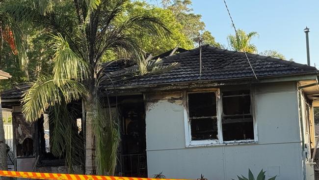 A six-year-old girl and a woman have died in a horror house fire in Sydney’s southwest overnight. Emergency services were called to the blaze on St Johns Rd, Heckenberg at about 12.40am on Wednesday. Picture: NewsWire / Gaye Gerard