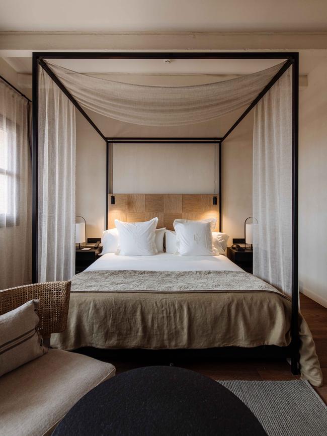 A lofty and spacious room in Can Ferrereta. Picture: Ana Lui