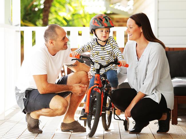 Danielle and husband Paul Stott with their son Jasper, 2 / Picture: Braden Fastier