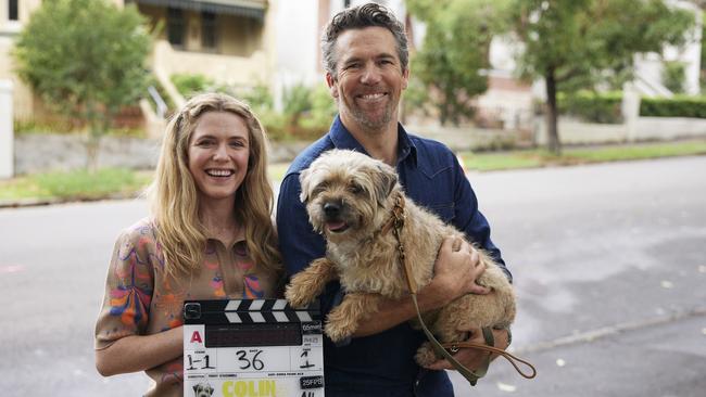 Harriet Dyer and Patrick Brammell shooting season two.