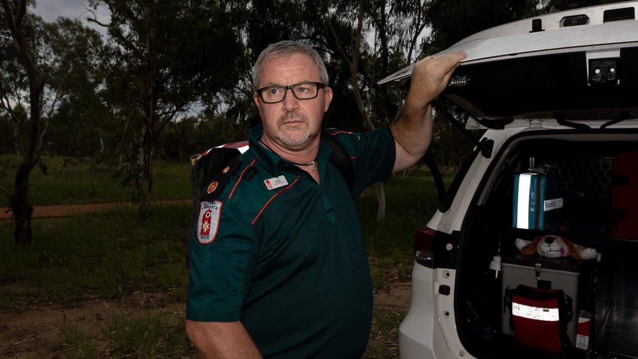 St John Ambulance NT Director Ambulance Services, Andrew Thomas. Picture: Liam Mendes / The Australian