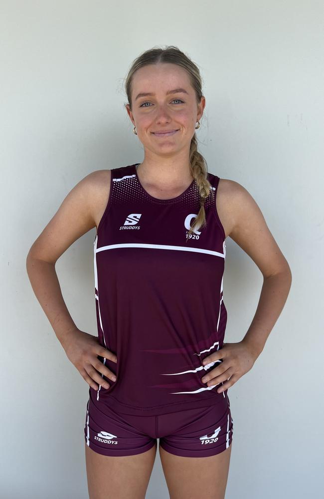 QLD School Sport Netball Under-19 girls. Pictured: Paige Jones