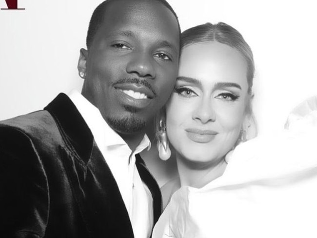 Adele said she was ‘obsessed’ with her partner, Rich Paul. Picture: adele/Instagram