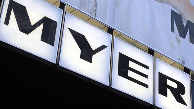 Myer. Logo. Signage. Sign.
