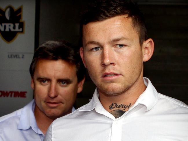 Todd Carney (R) and his manager David Riolo.