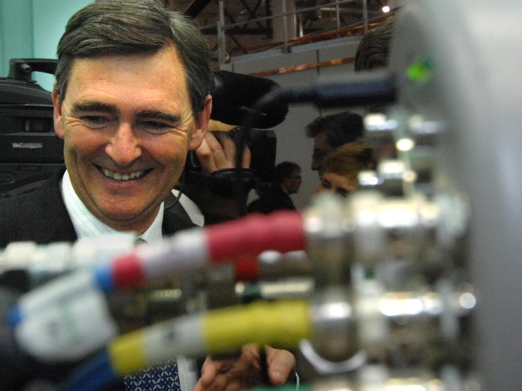 John Brumby inspecting the Australian Synchrotron.