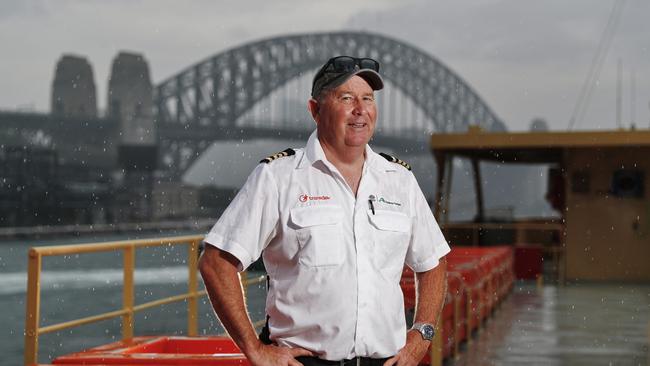 Philip Barnett loves his job as a ferry master. Picture: Sam Ruttyn