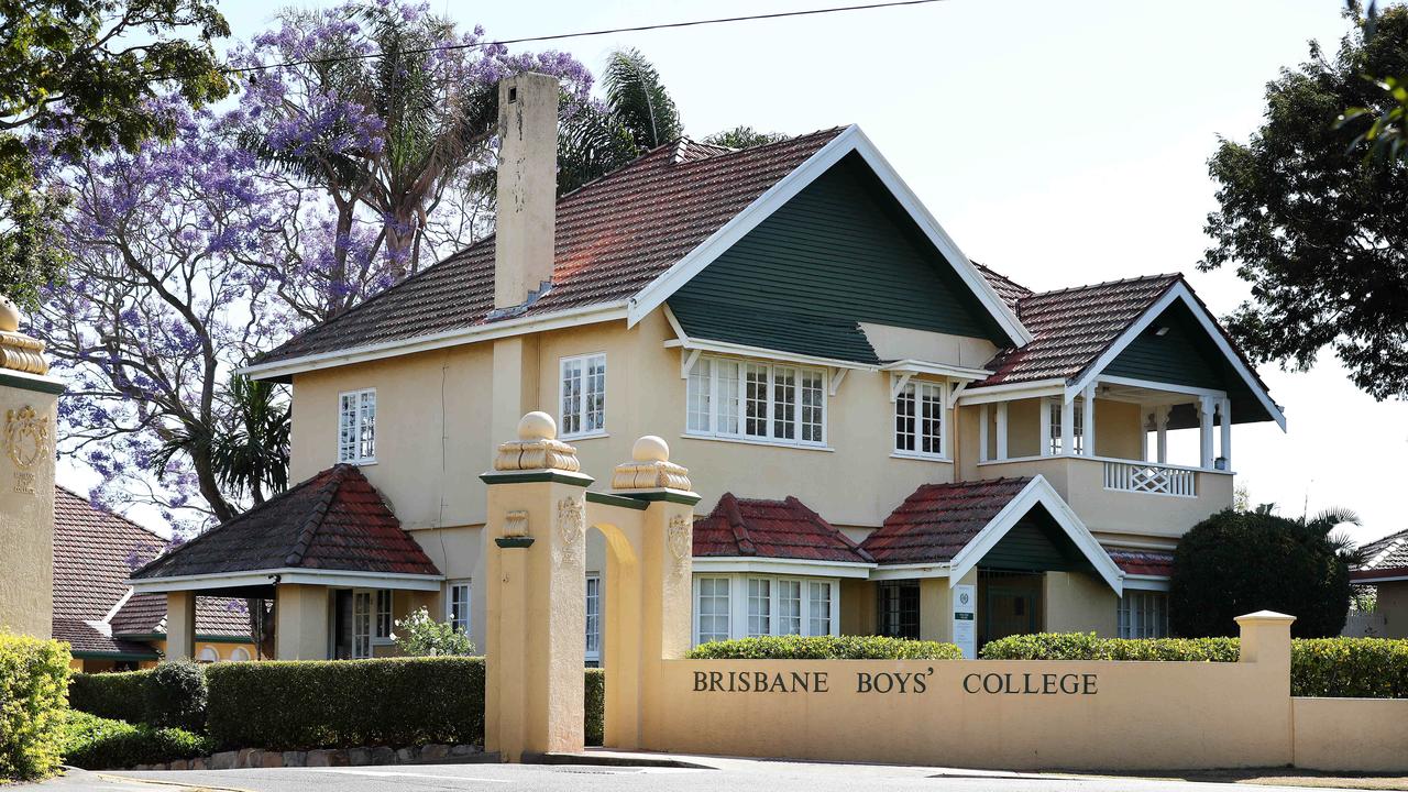 Brisbane Boys’ College in Toowong. Picture: Tara Croser