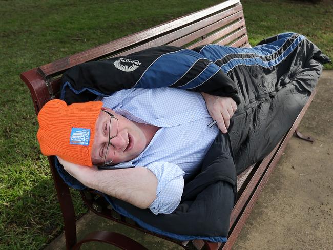 David Marlow is a key ambassador of Vinnies CEO Sleepout and a well-known media spokesperson for the Jewish community in Melbourne and, in particular, Glen Eira.  Picture Yuri Kouzmin