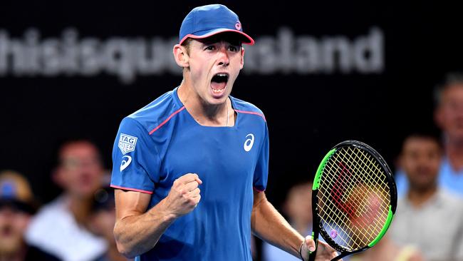 Alex de Minaur has one of the best work ethics on tour. Picture: Getty