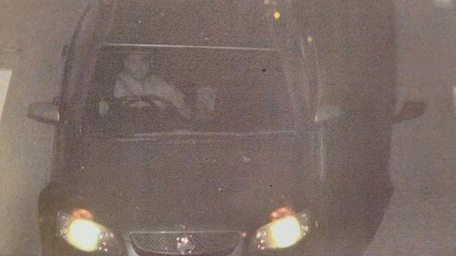 Tarikjot Singh seen driving his friend’s car north after abducting Jasmeen Kaur. She was bound in the car at the time. Picture: Courts SA.