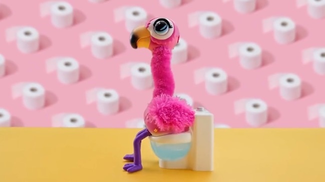 Flamingo toy on sale that poops