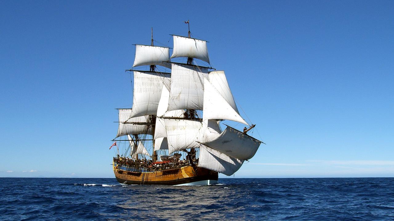 The Endeavour was used on Captain Cook’s maiden voyage to Australia. Picture: Stephen Schmidt, Australian National Maritime Museum.