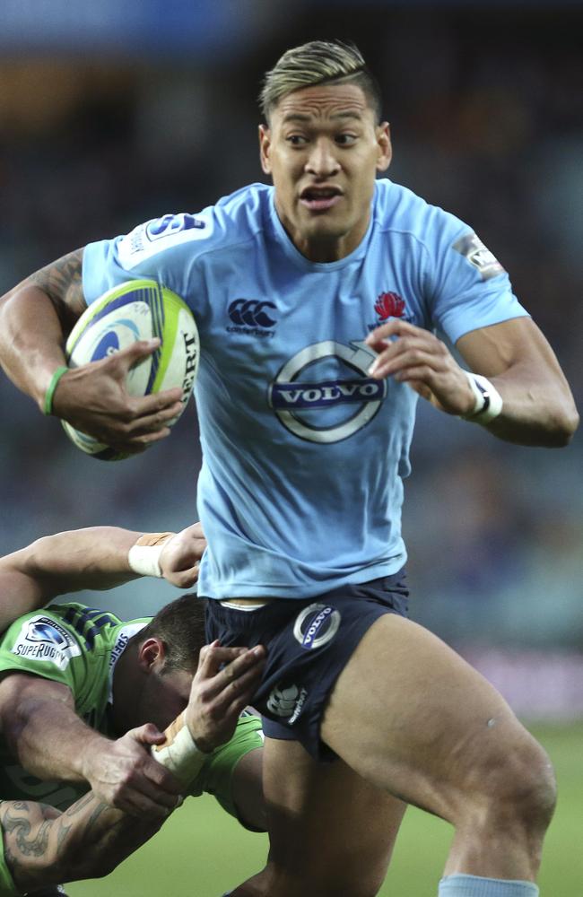 Israel Folau could be a gamebreaker for the Waratahs.