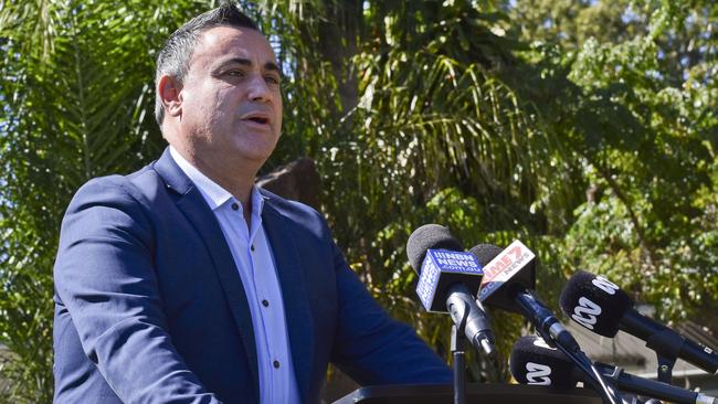 Deputy Premier John Barilaro has long pushed to lift a ban on uranium mining. Picture: Jessica Lamb