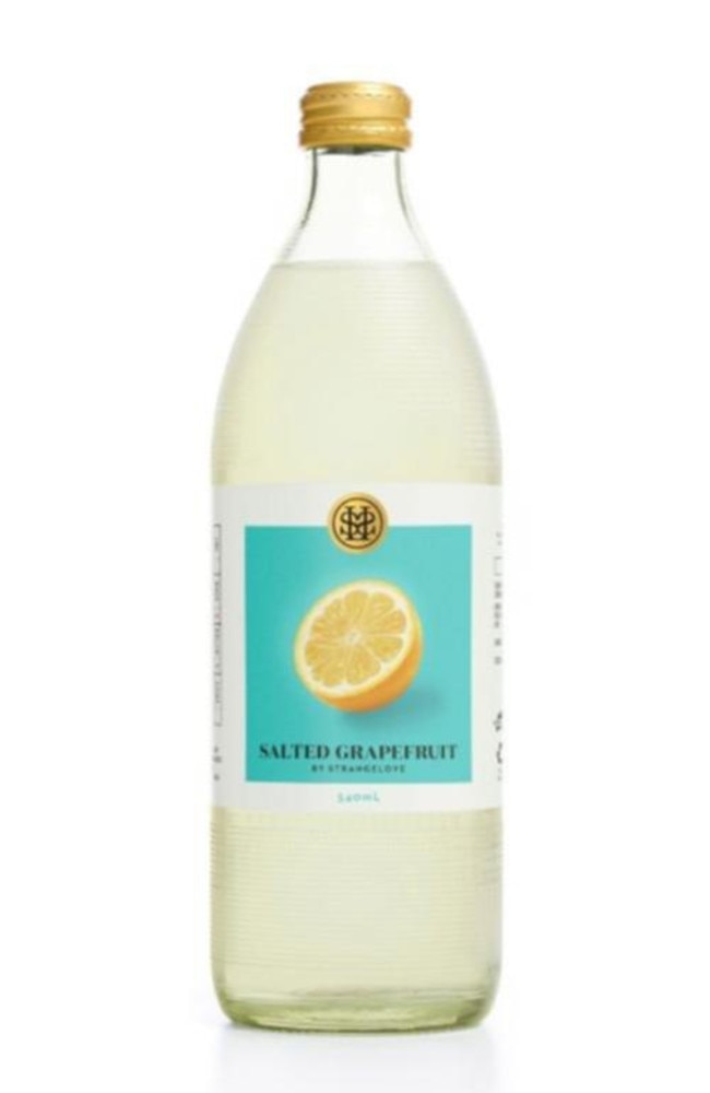 Food Standards Australia issued the recall notice for the 540ml bottle of Salted Grapefruit by the Strangelove Beverage Company. Picture: Supplied