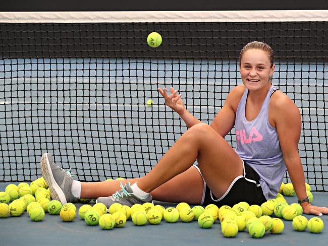 Proud Queenslander and tennis star Ash Barty would love to see the state host the 2032 Olympics. Picture: Annette Dew