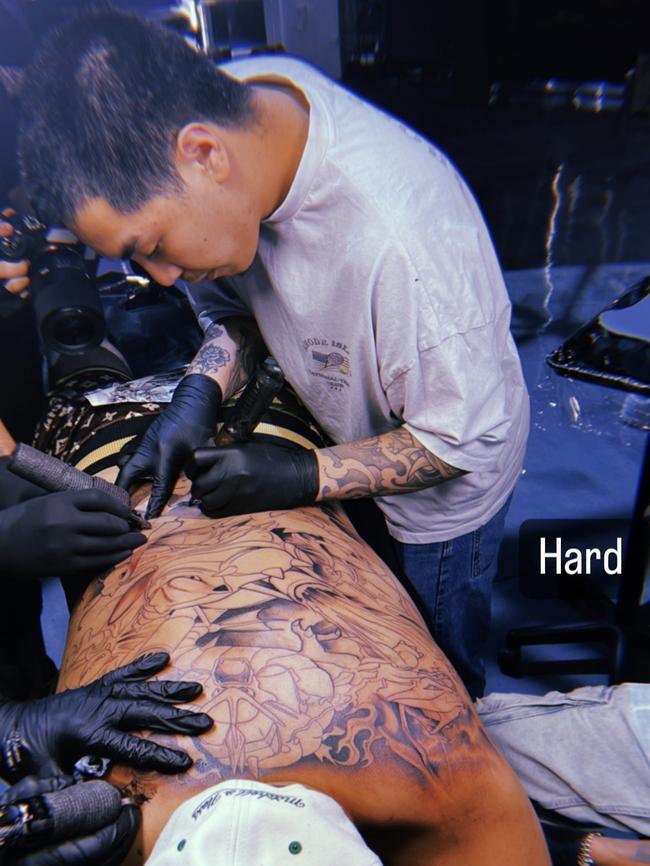 Nick Kyrgios ups his tattoo game Picture: Instagram