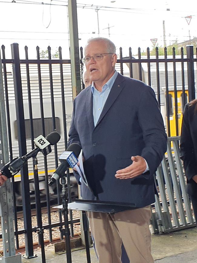 Prime Minister Scott Morrison in Wyong.