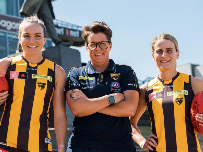 Hawthorn AFLW coach Bec Goddard has challenged established players in the competition's top sides to consider moving clubs to help grow the game.