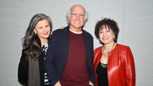 Larry David (centre) with Curb co-stars Tracey Ullman (left) and Susie Essman. Picture:Getty