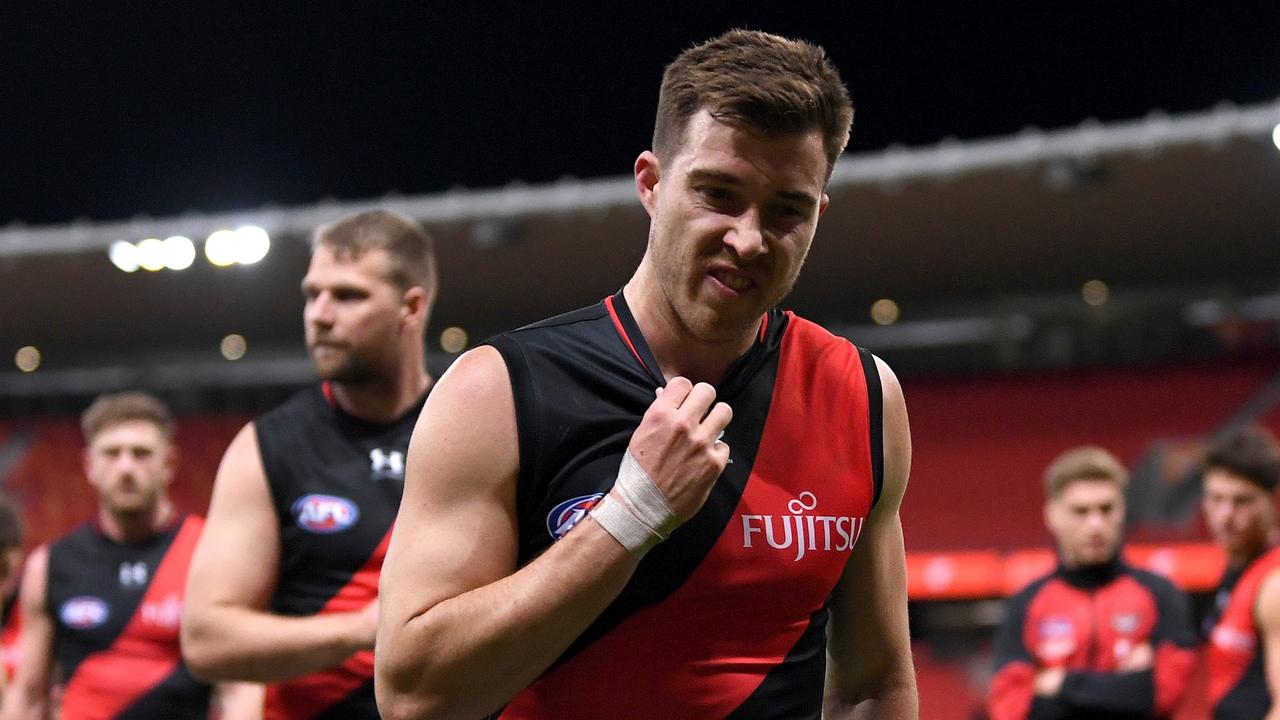 The Bombers’ finals hopes were ended in humiliating fashion. (Photo by Morgan Hancock/AFL Photos via Getty Images)