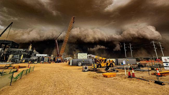 It lashed the Santos Moomba. Picture: Dylan Barlow