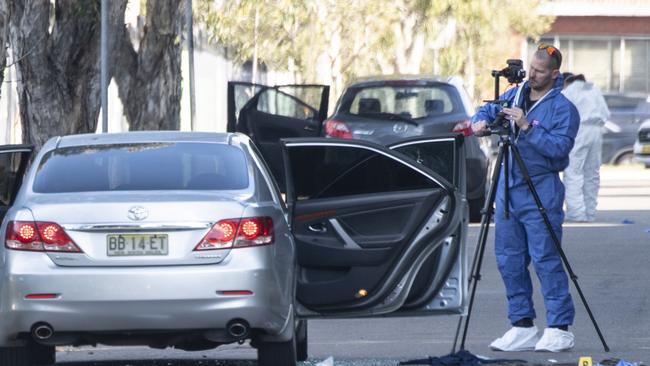 Three people were injured in a public place shooting in Greenacre on Sunday.