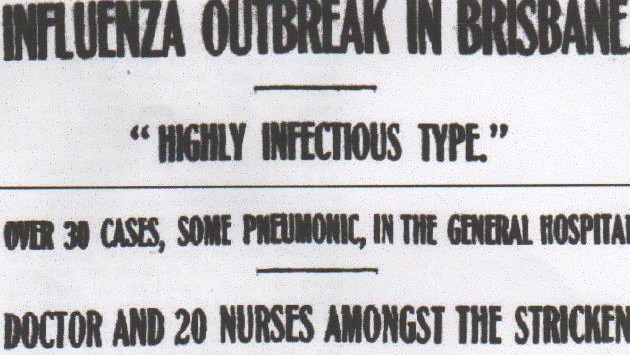 A notice warning citizens during the Spanish flu epidemic in Australia 1918.