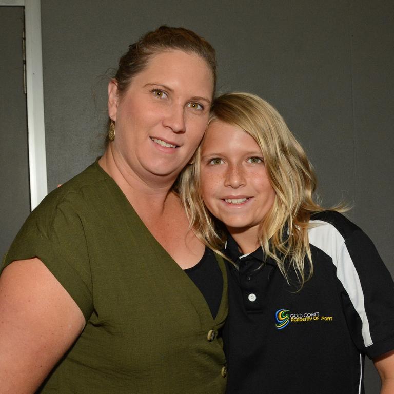 Mandi and Koben Sullivan at GC Academy of Sport Awards night at Southport Sharks, Parkwood. Pic: Regina King.