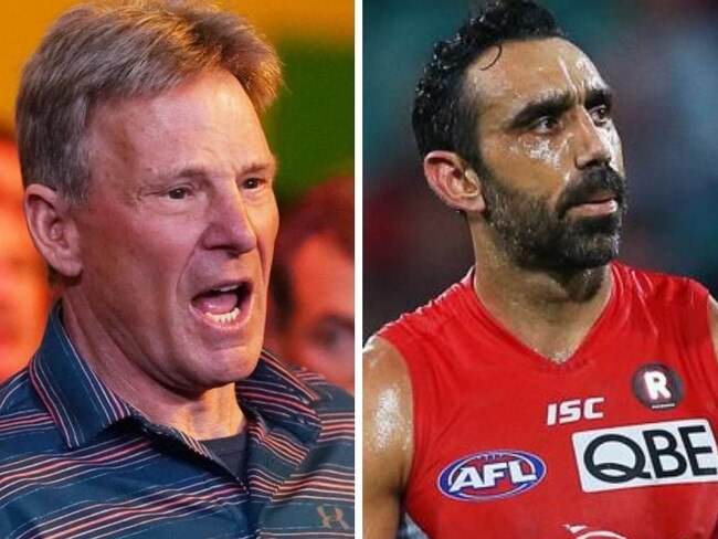 Sam Newman took a swipe at Adam Goodes.