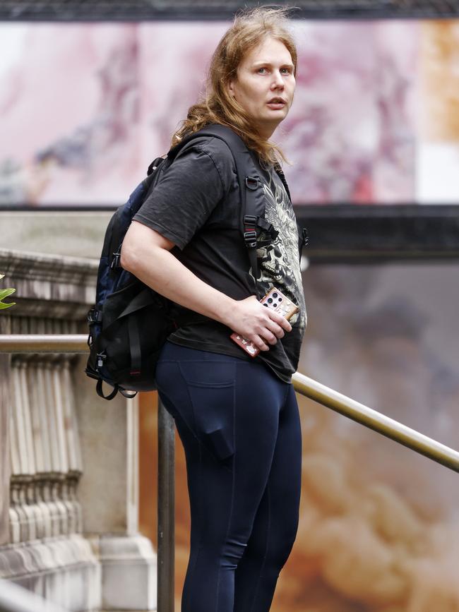 Sarah Andros leaves Sydney’s Downing Centre courthouse this week. Picture: Sam Ruttyn