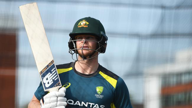 Steve Smith is in doubt for the third and deciding ODI against England. Picture: Gareth Copley/Getty Images for ECB