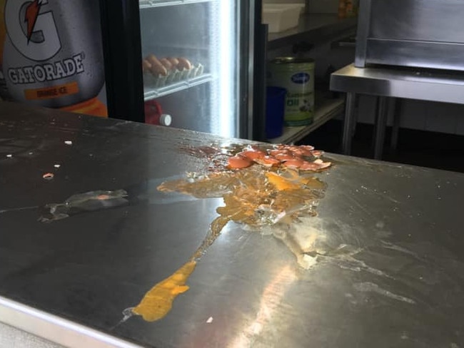 Vandals trashed the canteen at Cromer Park. Picture: Manly Warringah Football Association