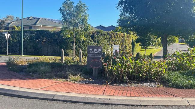 Traffic banks up to this roundabout, on the corner of Toorak and May streets, during peak hour.