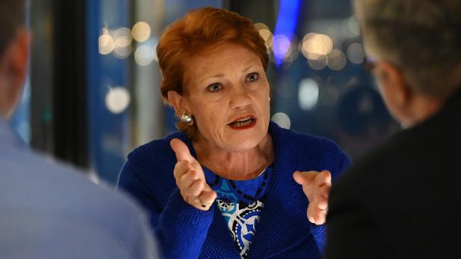 One Nation leader Pauline Hanson. Picture: Lyndon Mechielsen