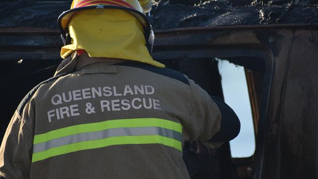 The fire ignited in a shed on the Gold Coast.