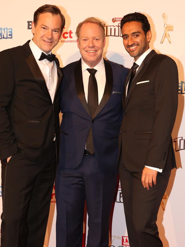 Anthony “Lehmo” Lehmann, Peter Helliar and Waleed Aly of The Project.