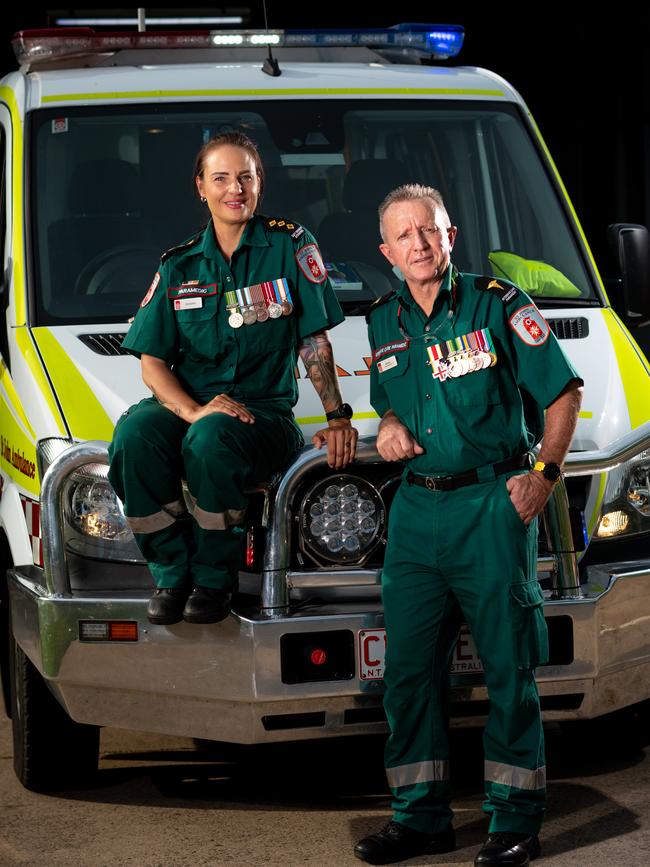 <s1>St John paramedics Samantha Cooper and Warren Purse. Picture: Che Chorley</s1>